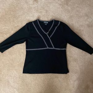 Style & Co Petite Black top